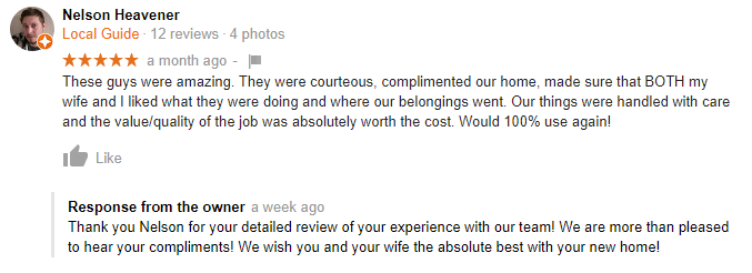 Safe relocation compnay reviews on google maps