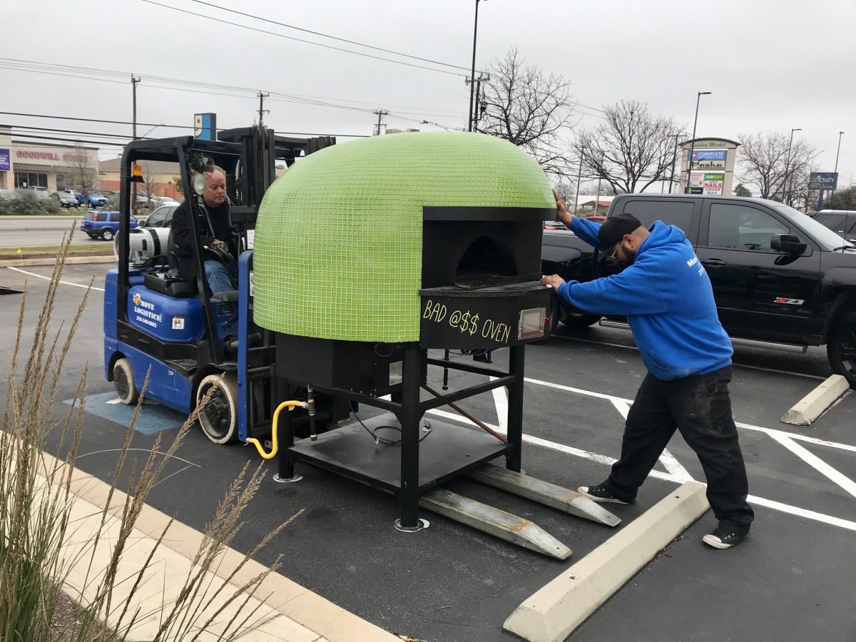 Moving Urban Brick heavy duty pizza ovens! Move Logistics