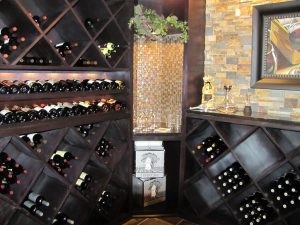 Wine Cellar bottles of wine