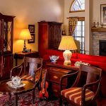 antique furniture in living room